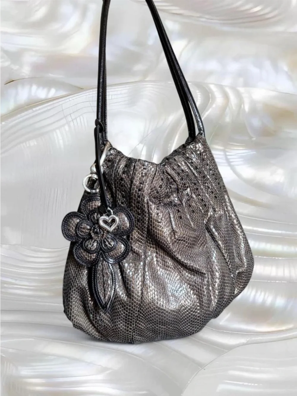 Y2K Brighton Breelan Leather Hobo Purse